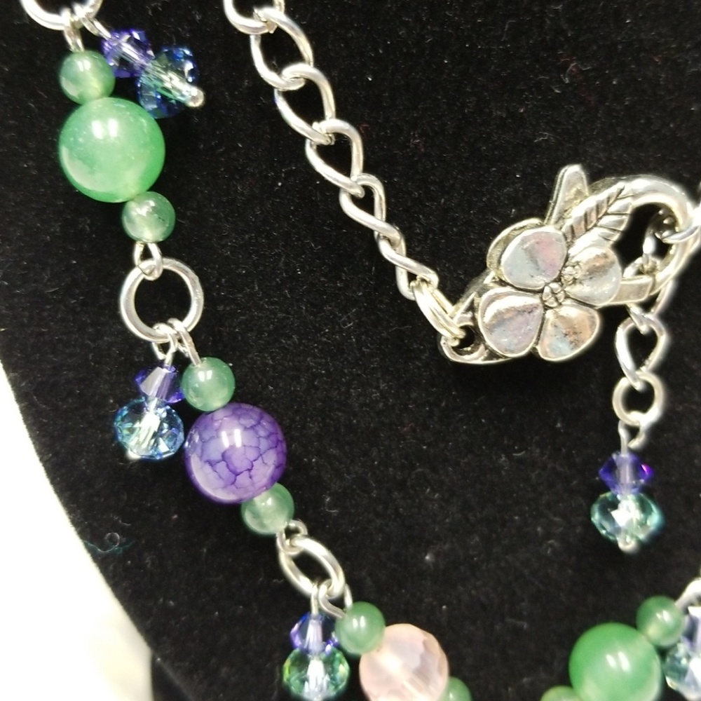 *SOLD*Crystal Heart Necklace Hand Designed! - Picture 2 of 4